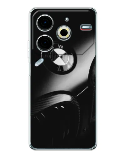 Чехол для TECNO Pova 6 Neo 5G с картинкой «Эмблема BMW — макро»