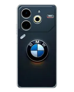 Чехол для TECNO Pova 6 Neo 5G с картинкой «Логотип BMW — минимализм» Чехол для TECNO Pova 6 Neo 5G с картинкой «Логотип BMW — минимализм»