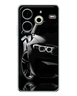 Чехол для TECNO Pova 6 Neo 5G с картинкой «Черная BMW — профиль» Чехол для TECNO Pova 6 Neo 5G с картинкой «Черная BMW — профиль»