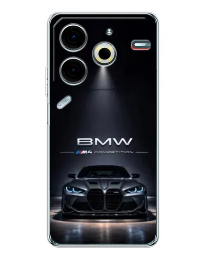 Чехол для TECNO Pova 6 Neo 5G с картинкой «BMW сквозь ночной город» Чехол для TECNO Pova 6 Neo 5G с картинкой «BMW сквозь ночной город»