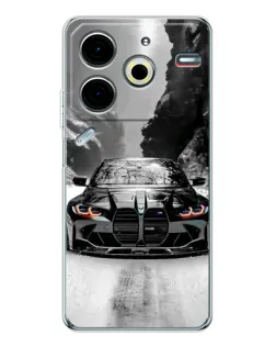Чехол для TECNO Pova 6 Neo 5G с картинкой «BMW — акварельный дрифт» Чехол для TECNO Pova 6 Neo 5G с картинкой «BMW — акварельный дрифт»