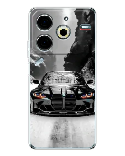 Чехол для TECNO Pova 6 Neo 5G с картинкой «BMW — акварельный дрифт» Чехол для TECNO Pova 6 Neo 5G с картинкой «BMW — акварельный дрифт»