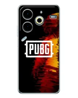 Чехол для TECNO Pova 6 Neo 5G с картинкой «Яркий логотип PUBG»