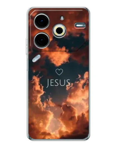 Чехол для TECNO Pova 6 Neo 5G с картинкой «Сияние Имени Jesus»