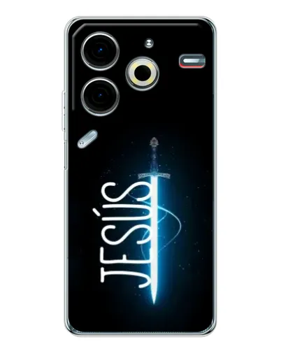 Чехол для TECNO Pova 6 Neo 5G с картинкой «Меч Духа Jesus»