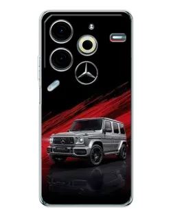 Чехол для TECNO Pova 6 Neo 5G с картинкой «Mercedes G-Class красный»