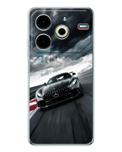 Чехол для TECNO Pova 6 Neo 5G с картинкой «Гоночный Mercedes AMG» Чехол для TECNO Pova 6 Neo 5G с картинкой «Гоночный Mercedes AMG»