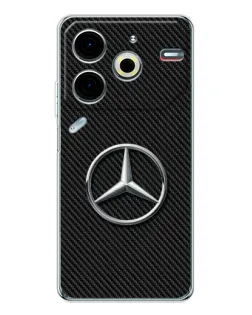 Чехол для TECNO Pova 6 Neo 5G с картинкой «Карбоновый Mercedes стиль»