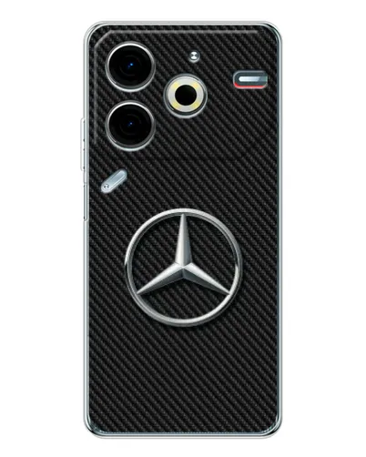 Чехол для TECNO Pova 6 Neo 5G с картинкой «Карбоновый Mercedes стиль» Чехол для TECNO Pova 6 Neo 5G с картинкой «Карбоновый Mercedes стиль»