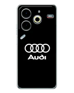 Чехол для TECNO Pova 6 Neo 5G с картинкой «Классическое лого Audi»