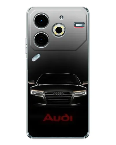 Чехол для TECNO Pova 6 Neo 5G с картинкой «Audi — градиентный контур»