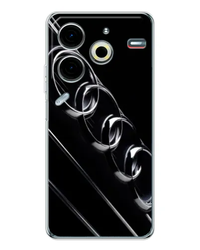 Чехол для TECNO Pova 6 Neo 5G с картинкой «Audi — абстрактные кольца»