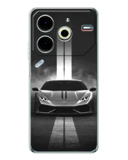 Чехол для TECNO Pova 6 Neo 5G с картинкой «Lamborghini симметрия дорог» Чехол для TECNO Pova 6 Neo 5G с картинкой «Lamborghini симметрия дорог»