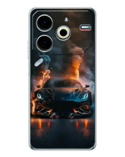 Чехол для TECNO Pova 6 Neo 5G с картинкой «Lamborghini дымная эстетика» Чехол для TECNO Pova 6 Neo 5G с картинкой «Lamborghini дымная эстетика»