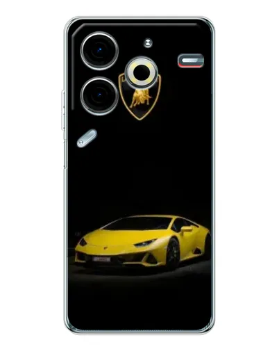 Чехол для TECNO Pova 6 Neo 5G с картинкой «Lamborghini желтый акцент» Чехол для TECNO Pova 6 Neo 5G с картинкой «Lamborghini желтый акцент»
