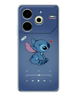 Чехол для TECNO Pova 6 Neo 5G с картинкой «Музыкальный Stitch»