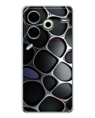 Чехол для TECNO Pova 6 Neo 5G с картинкой «Объемная темная решетка» Чехол для TECNO Pova 6 Neo 5G с картинкой «Объемная темная решетка»