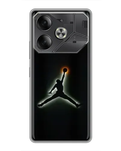 Чехол для TECNO Pova 6 с картинкой «Jordan Gradient Logo»