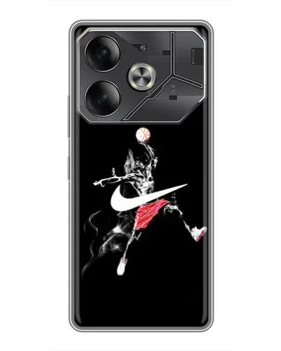 Чехол для TECNO Pova 6 с картинкой «Jordan Jumpman»
