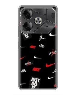 Чехол для TECNO Pova 6 с картинкой «Nike Mix Pattern»