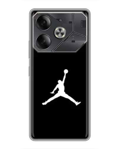 Чехол для TECNO Pova 6 с картинкой «Jordan Silhouette»