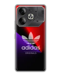 Чехол для TECNO Pova 6 с картинкой «Adidas Red Neon» Чехол для TECNO Pova 6 с картинкой «Adidas Red Neon»