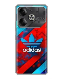 Чехол для TECNO Pova 6 с картинкой «Абстракция Adidas» Чехол для TECNO Pova 6 с картинкой «Абстракция Adidas»