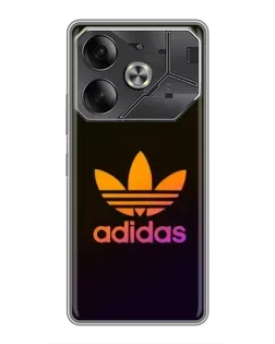 Чехол для TECNO Pova 6 с картинкой «Градиент Adidas»