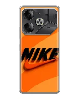 Чехол для TECNO Pova 6 с картинкой «Оранжевый драйв Nike» Чехол для TECNO Pova 6 с картинкой «Оранжевый драйв Nike»