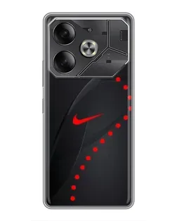 Чехол для TECNO Pova 6 с картинкой «Абстрактный дизайн Nike» Чехол для TECNO Pova 6 с картинкой «Абстрактный дизайн Nike»