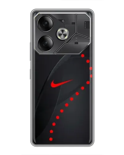 Чехол для TECNO Pova 6 с картинкой «Абстрактный дизайн Nike» Чехол для TECNO Pova 6 с картинкой «Абстрактный дизайн Nike»
