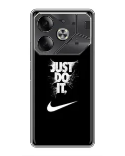 Чехол для TECNO Pova 6 с картинкой «Текстовый принт Nike» Чехол для TECNO Pova 6 с картинкой «Текстовый принт Nike»