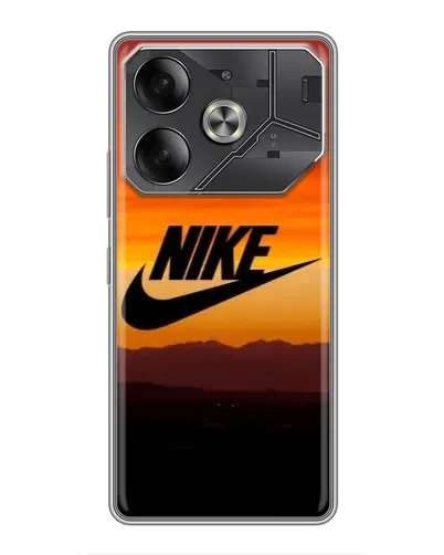 Чехол для TECNO Pova 6 с картинкой «Nike — вечерний горизонт» Чехол для TECNO Pova 6 с картинкой «Nike — вечерний горизонт»