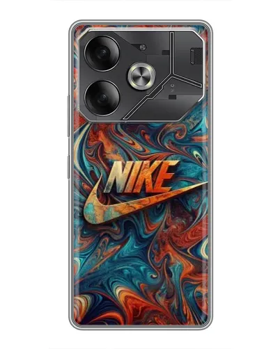 Чехол для TECNO Pova 6 с картинкой «Nike в абстракции» Чехол для TECNO Pova 6 с картинкой «Nike в абстракции»