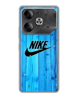Чехол для TECNO Pova 6 с картинкой «Голубое дерево Nike» Чехол для TECNO Pova 6 с картинкой «Голубое дерево Nike»