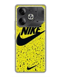 Чехол для TECNO Pova 6 с картинкой «Желтый текстурный Nike» Чехол для TECNO Pova 6 с картинкой «Желтый текстурный Nike»
