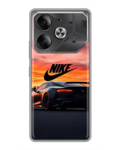 Чехол для TECNO Pova 6 с картинкой «Nike и суперкар» Чехол для TECNO Pova 6 с картинкой «Nike и суперкар»