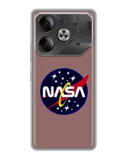 Чохол для TECNO Pova 6 з картинкою «NASA — ретро космос» Чохол для TECNO Pova 6 з картинкою «NASA — ретро космос»