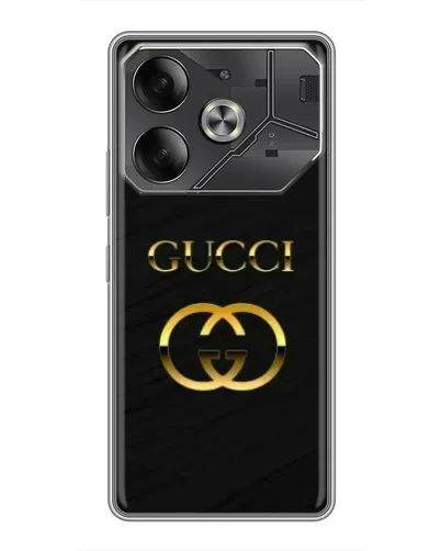Чехол для TECNO Pova 6 с картинкой «Золотой логотип Gucci» Чехол для TECNO Pova 6 с картинкой «Золотой логотип Gucci»