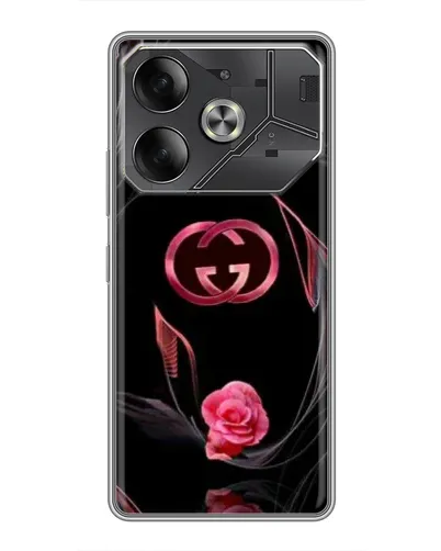 Чехол для TECNO Pova 6 с картинкой «Gucci — неоновая роза» Чехол для TECNO Pova 6 с картинкой «Gucci — неоновая роза»
