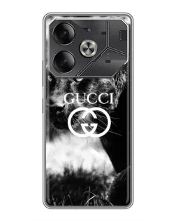 Чехол для TECNO Pova 6 с картинкой «Gucci — дикая природа»