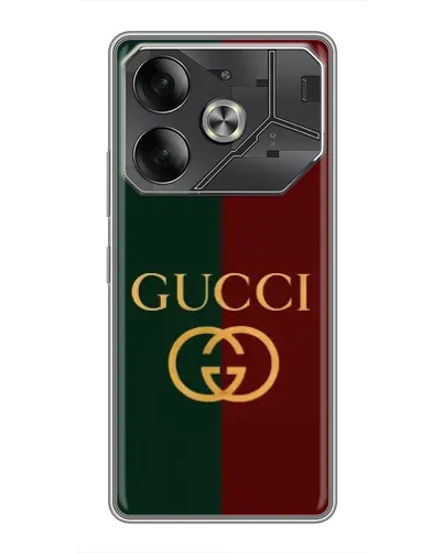 Чехол для TECNO Pova 6 с картинкой «Gucci — темно-зеленый градиент» Чехол для TECNO Pova 6 с картинкой «Gucci — темно-зеленый градиент»