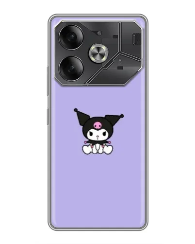 Чехол для TECNO Pova 6 с картинкой «Kuromi — фиолетовый минимализм» Чехол для TECNO Pova 6 с картинкой «Kuromi — фиолетовый минимализм»
