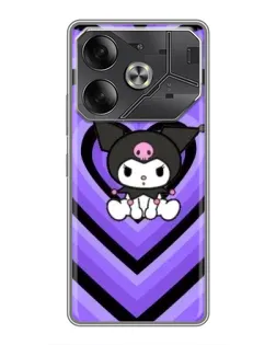 Чехол для TECNO Pova 6 с картинкой «Kuromi и фиолетовые сердца» Чехол для TECNO Pova 6 с картинкой «Kuromi и фиолетовые сердца»