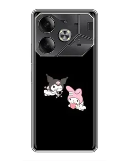 Чехол для TECNO Pova 6 с картинкой «My Melody и Kuromi» Чехол для TECNO Pova 6 с картинкой «My Melody и Kuromi»
