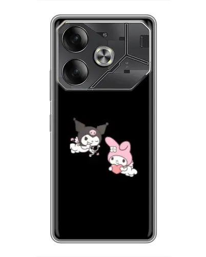 Чехол для TECNO Pova 6 с картинкой «My Melody и Kuromi» Чехол для TECNO Pova 6 с картинкой «My Melody и Kuromi»
