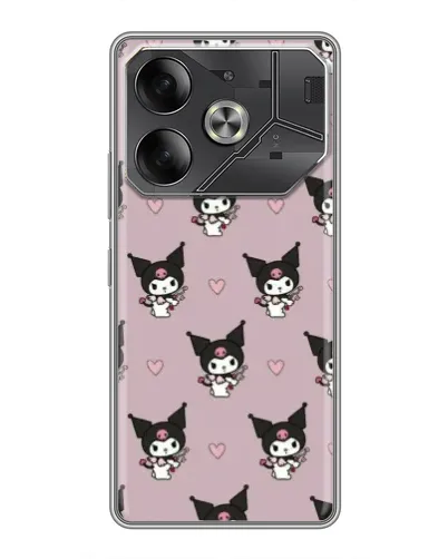 Чехол для TECNO Pova 6 с картинкой «Kuromi — ночной сон» Чехол для TECNO Pova 6 с картинкой «Kuromi — ночной сон»
