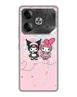 Чехол для TECNO Pova 6 с картинкой «My Melody и Kuromi» Чехол для TECNO Pova 6 с картинкой «My Melody и Kuromi»