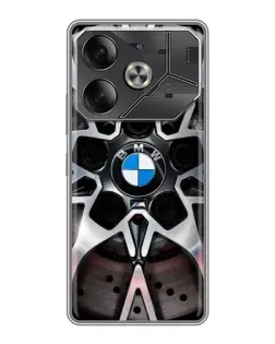 Чехол для TECNO Pova 6 с картинкой «BMW — деталь диска»