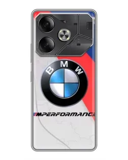 Чехол для TECNO Pova 6 с картинкой «BMW Performance стиль»